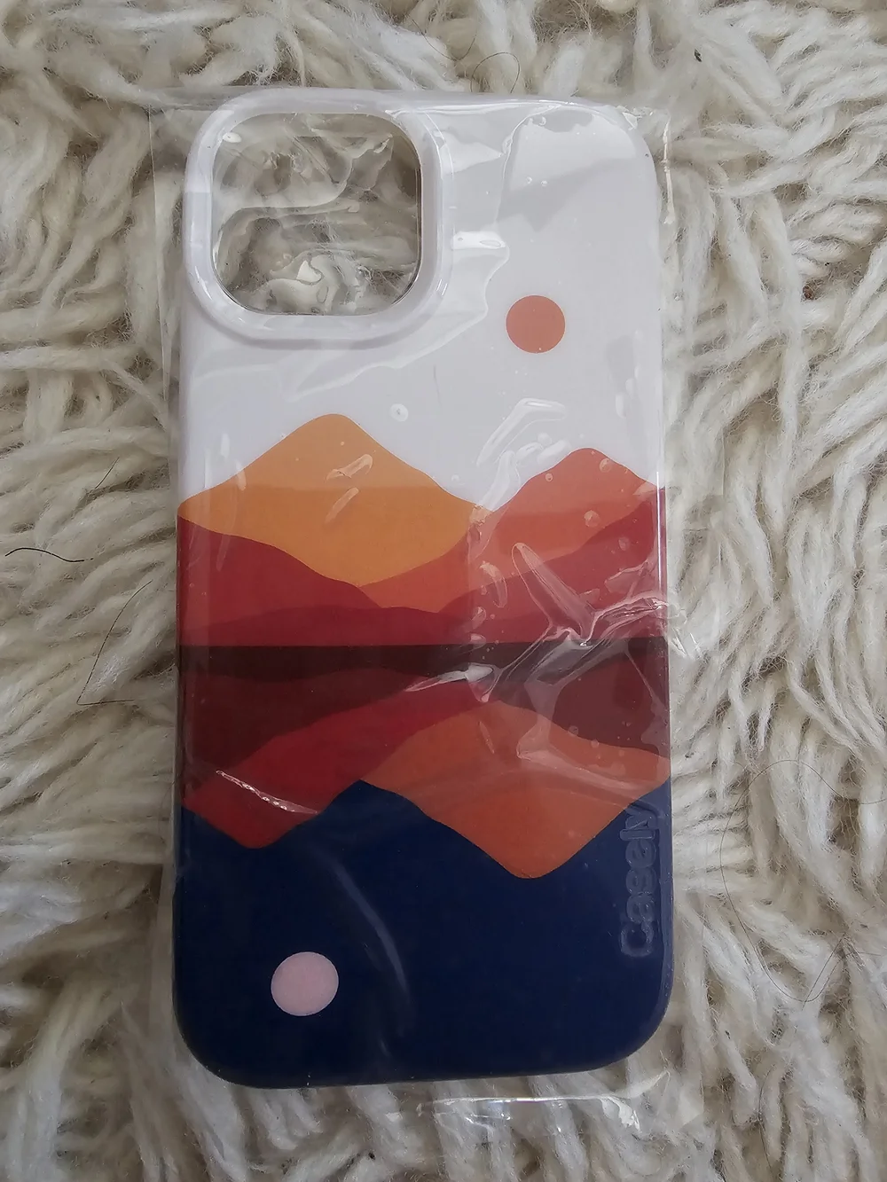 Casely Classic IPhone 15 (Brand NEW) - Day & Night Colorblock Mountains Case